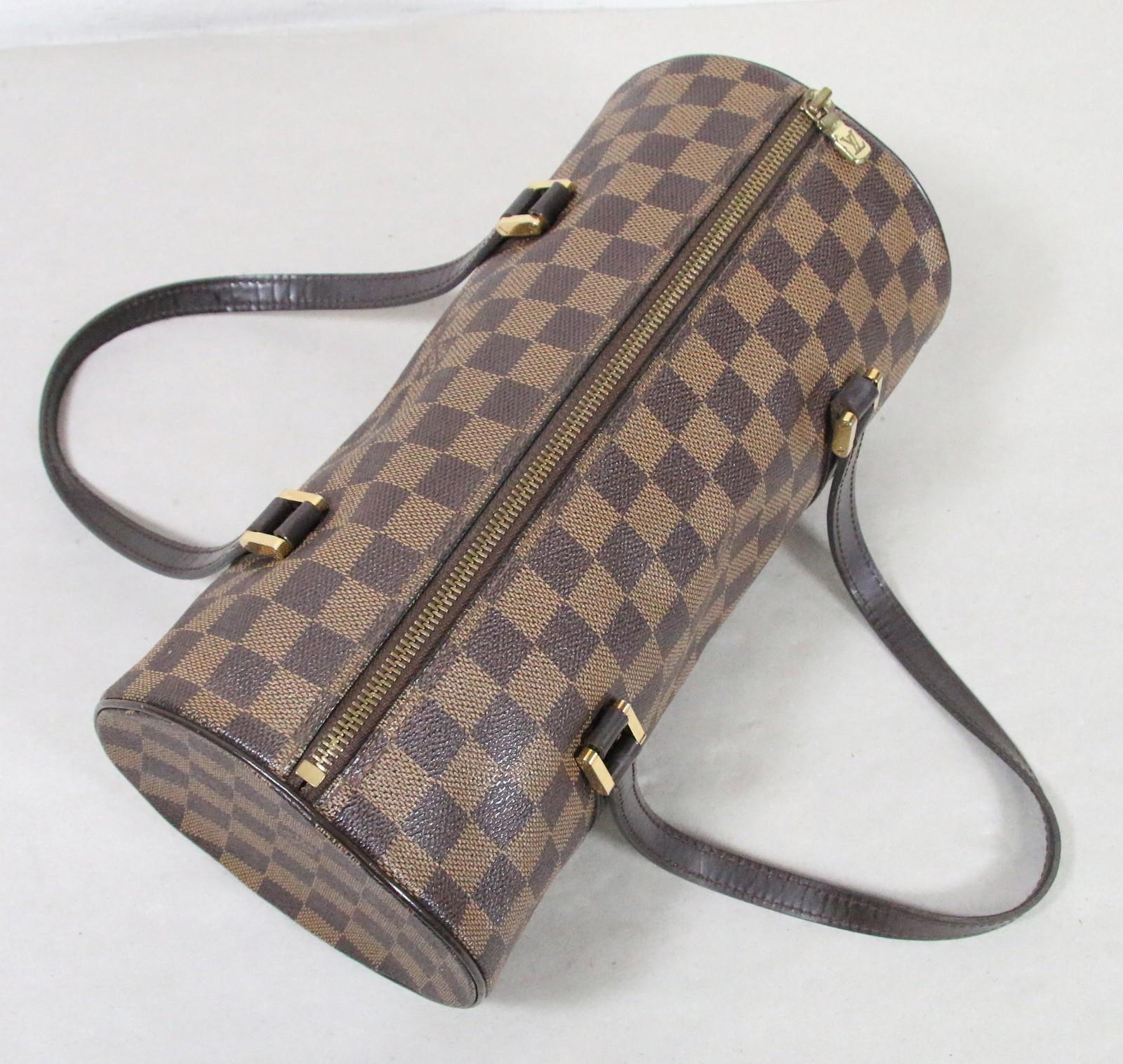 Louis Vuitton Papillion 30 Damier Ebene Canvas Handbag Vintage Authentic - Clean