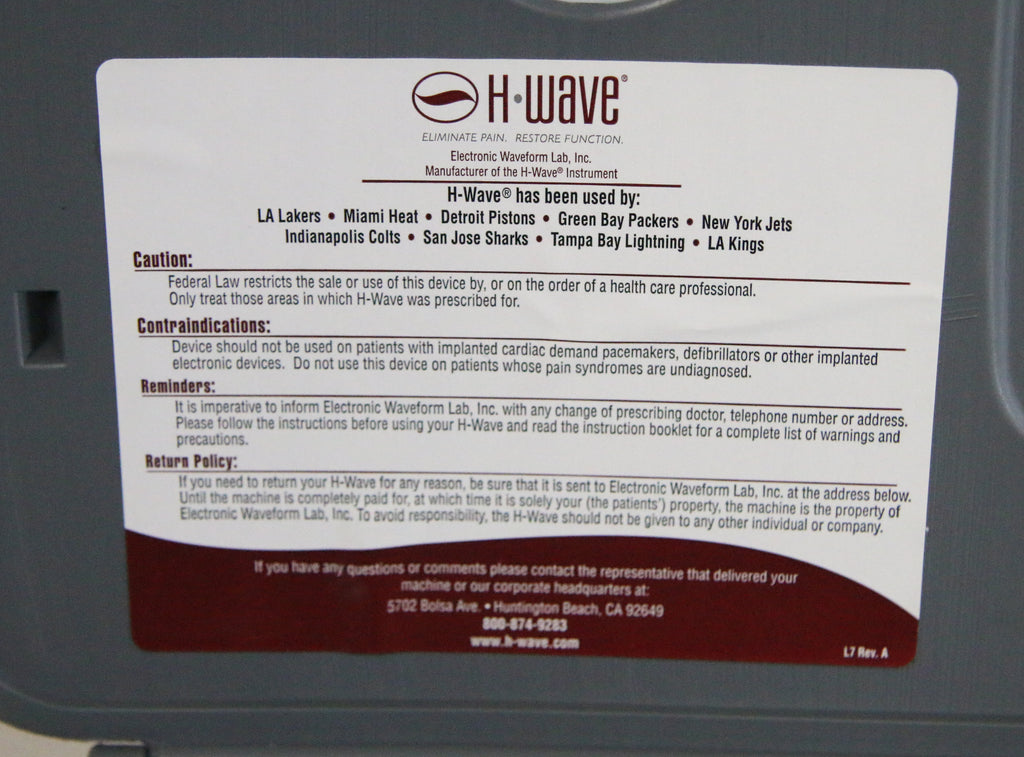 H-Wave H4 Electrotherapy Recovery Device Kit