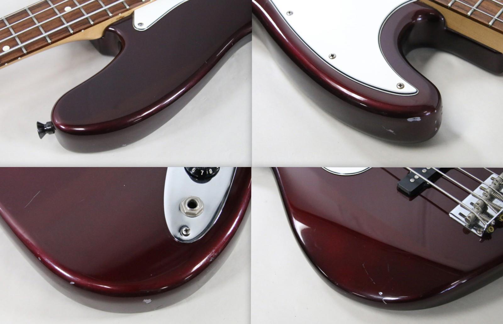 Fender Standard Jazz Bass MIM 1998-2008 4-String Bass Guitar Midnight Wine