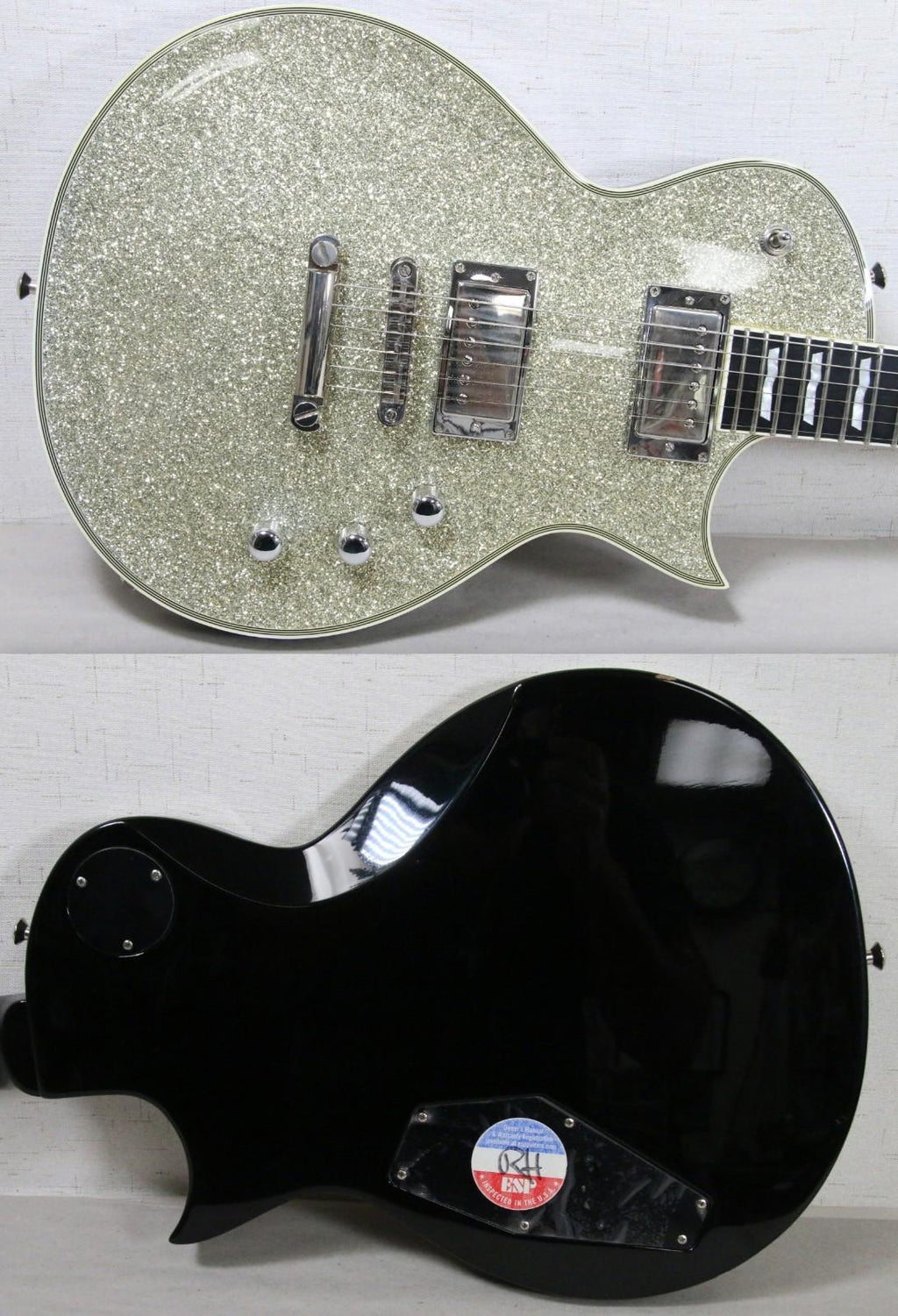 ESP Eclipse 2012 Standard Series Silver Sparkle MIJ Electric Guitar w/OHSC NICE!