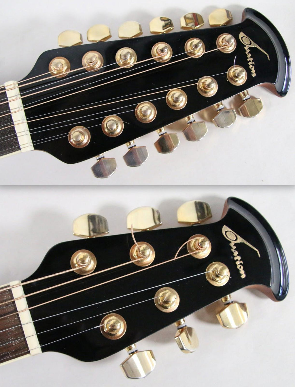 Ovation Celebrity CSE225 Double Neck Blue Burst Acoustic Electric Guitar Korea
