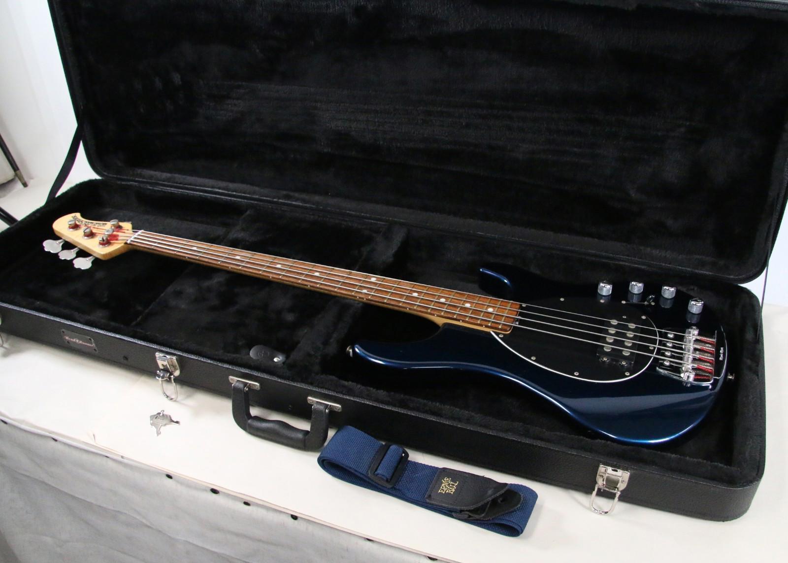 Ernie Ball Music Man Sterling Electric Bass 1996 MADE IN USA Pearl Blue Rosewood