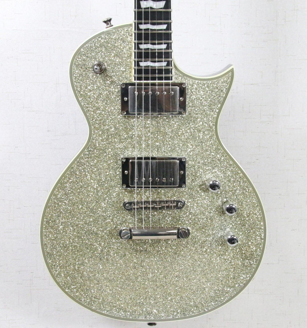 ESP Eclipse 2012 Standard Series Silver Sparkle MIJ Electric Guitar w/OHSC NICE!