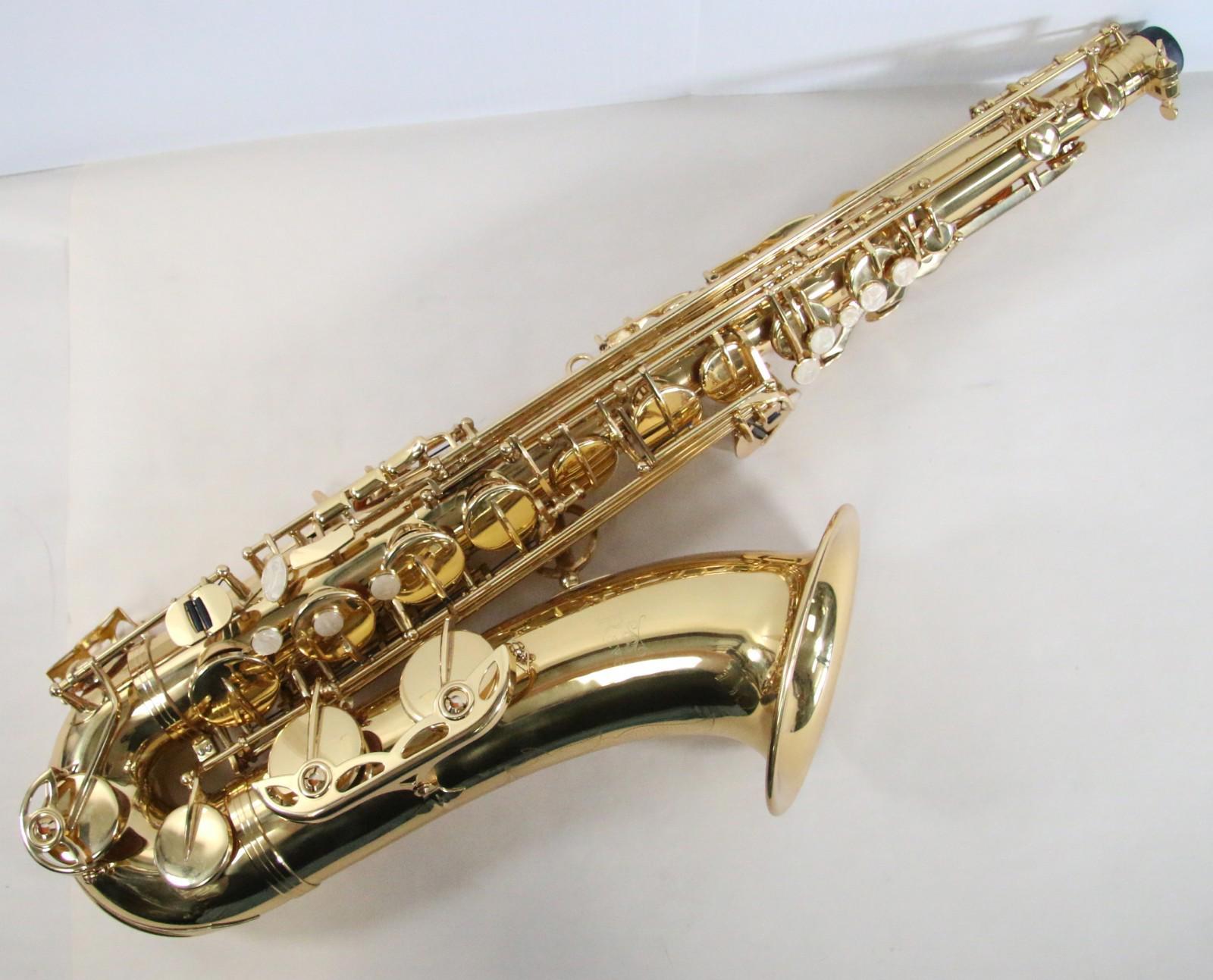 NEW Ravel Tenor Students Saxophone Brass Engraved Mother of Pearl w/Case + More