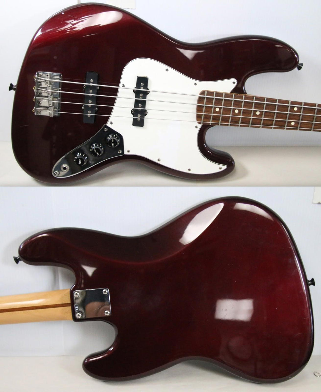 Fender Standard Jazz Bass MIM 1998-2008 4-String Bass Guitar Midnight Wine
