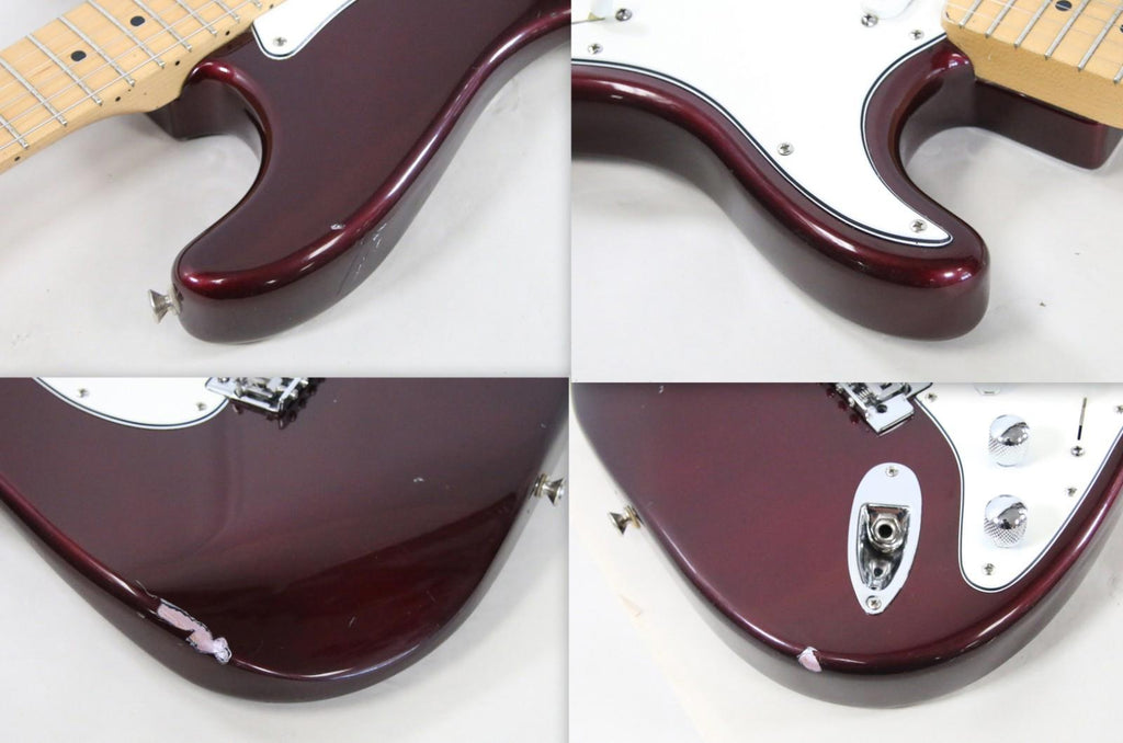 Fender 2000 Standard Stratocaster HSS Solid Body Maple Midnight Wine MIM Guitar