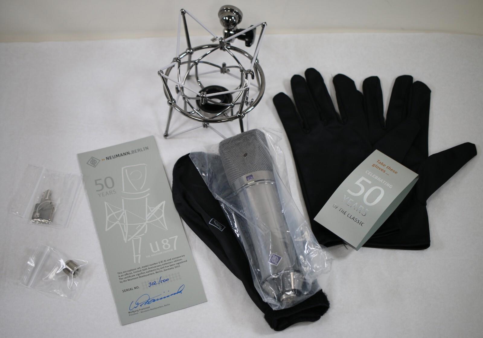 RARE Neumann U87ai Rhodium Edition Set Limited Edition of 500 - NEW - Must See!