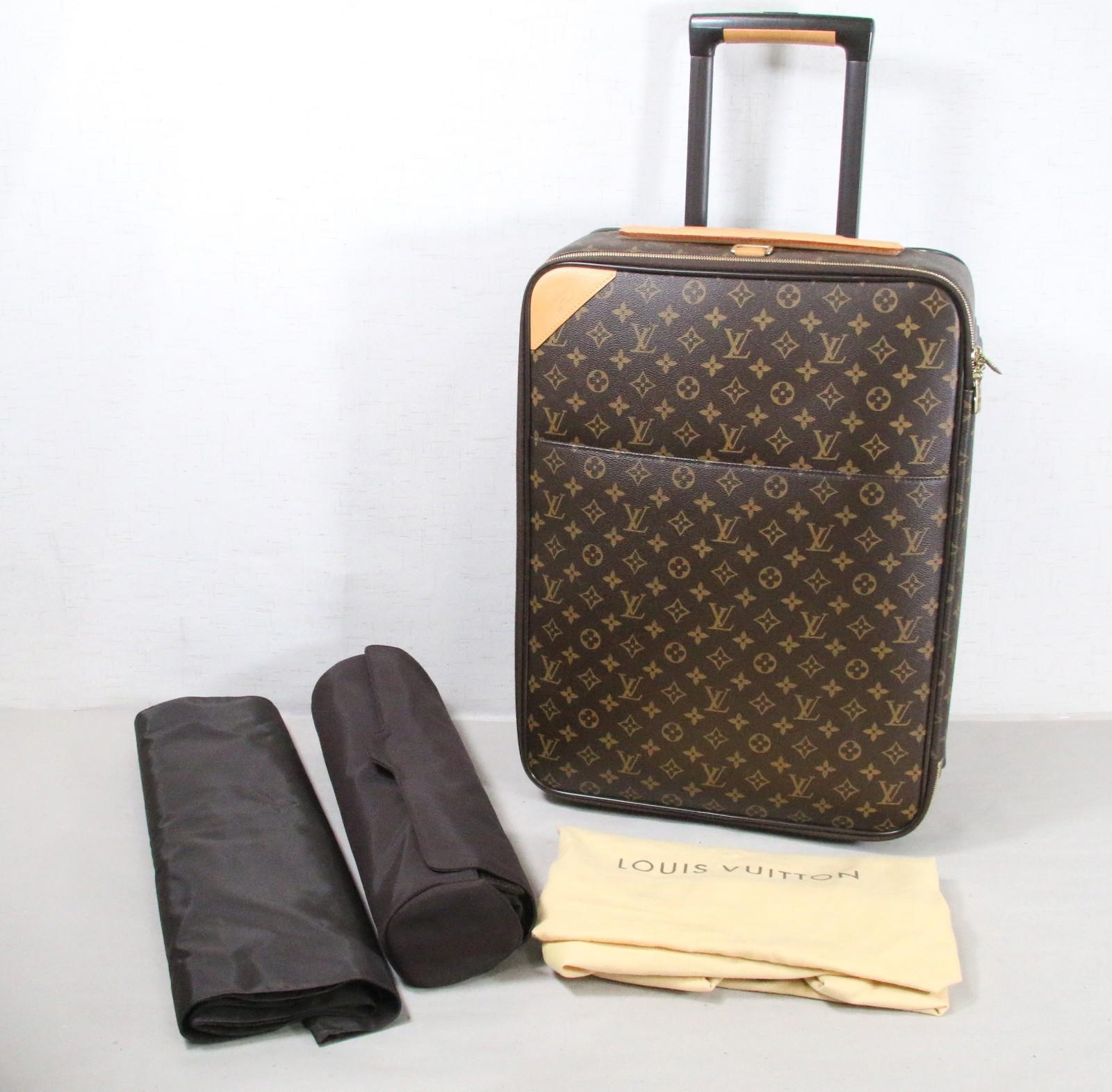 Louis Vuitton Pegase 65 Suitcase w/ Raincover/Garment Bag/Dust Cover Vintage!