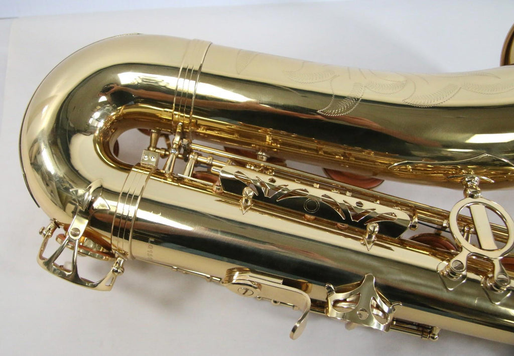 NEW Ravel Tenor Students Saxophone Brass Engraved Mother of Pearl w/Case + More