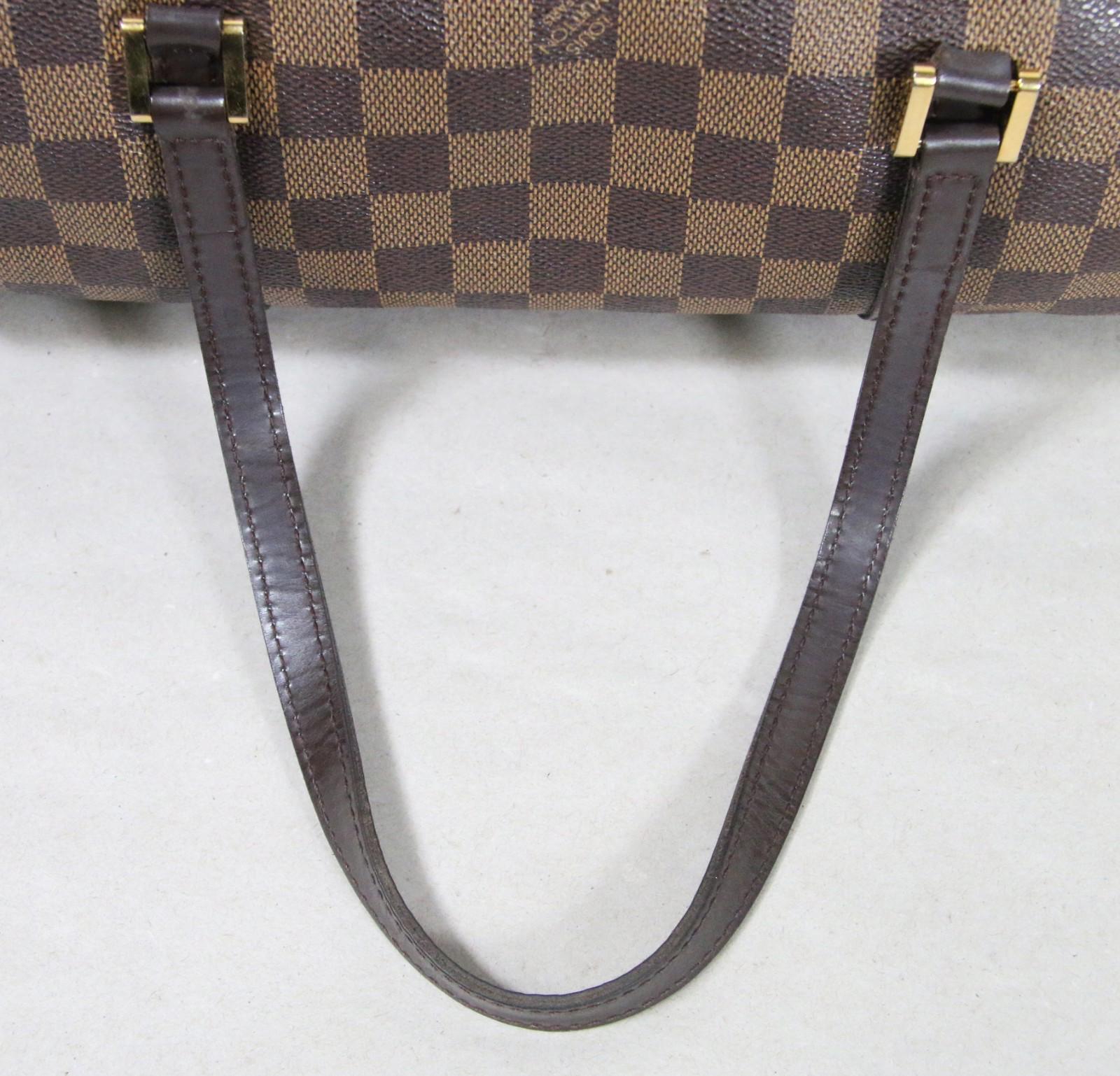 Louis Vuitton Papillion 30 Damier Ebene Canvas Handbag Vintage Authentic - Clean