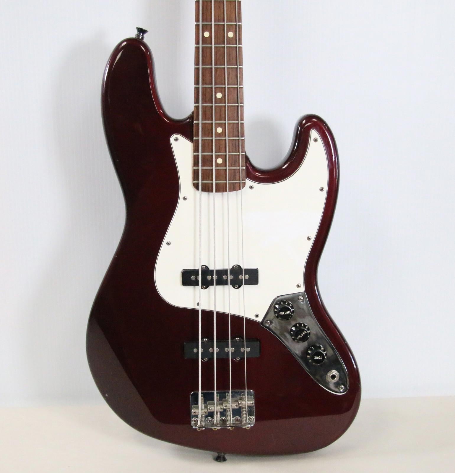Fender Standard Jazz Bass MIM 1998-2008 4-String Bass Guitar Midnight Wine