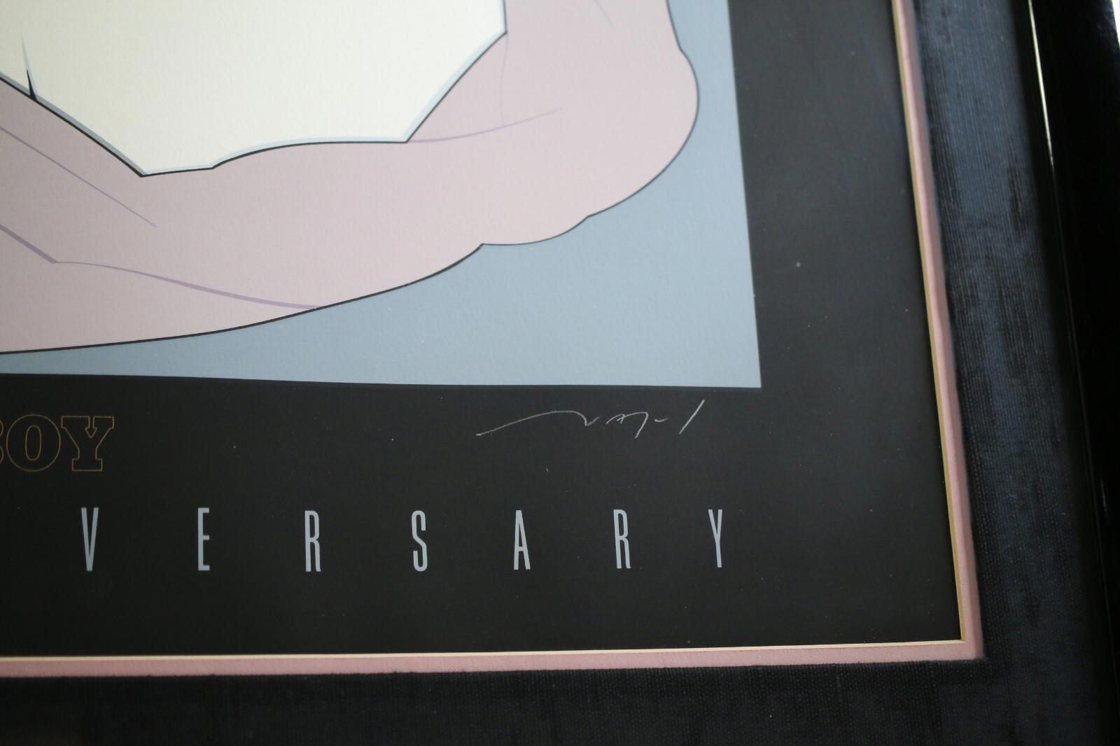 RARE Patrick Nagel Playboy 30th Anniversary Signed Artist Proof Lithograph 1983
