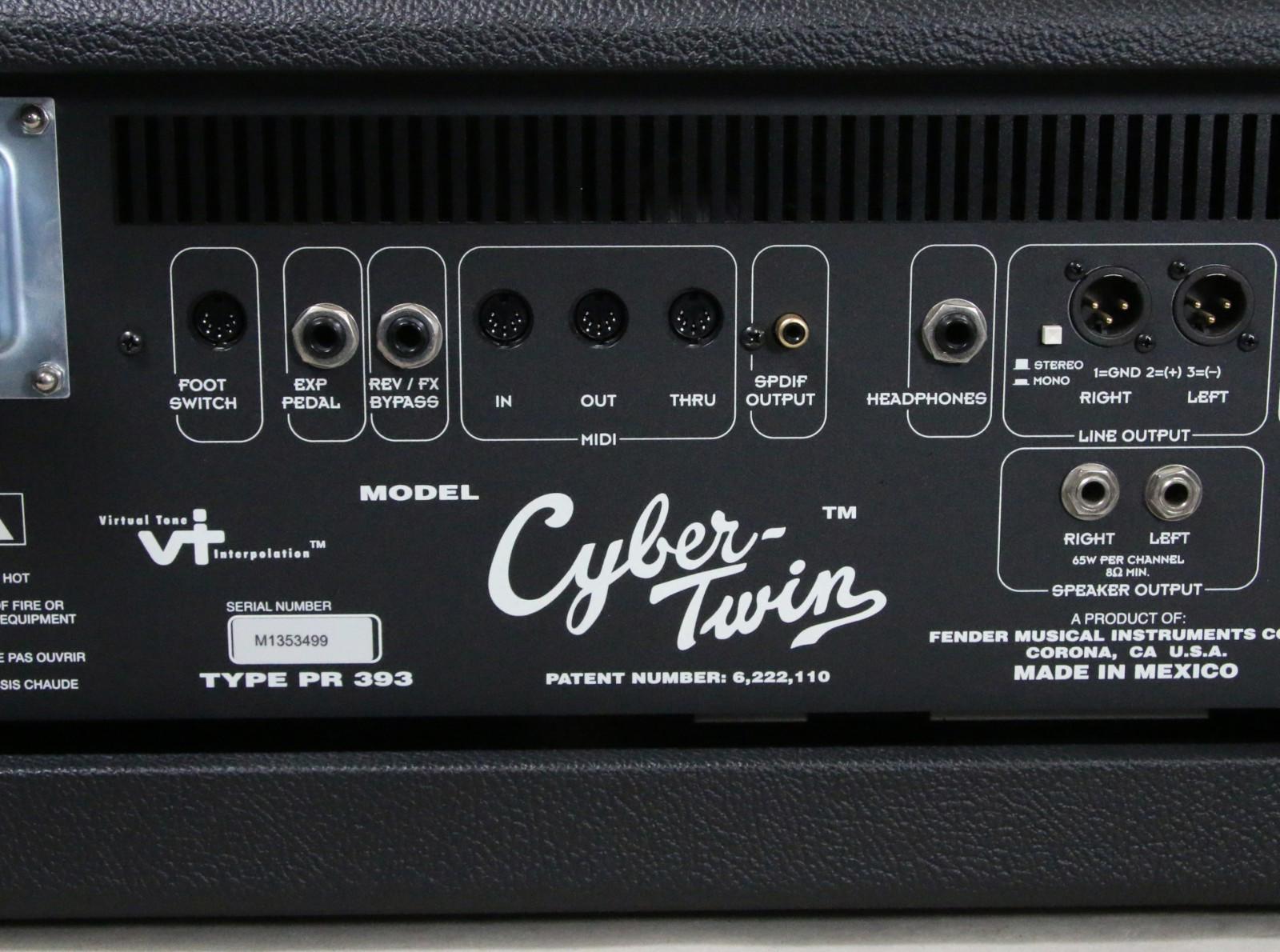 Fender Cyber Twin PR 393 Tube Guitar Preamp Head W/Cover Excellent Condition!