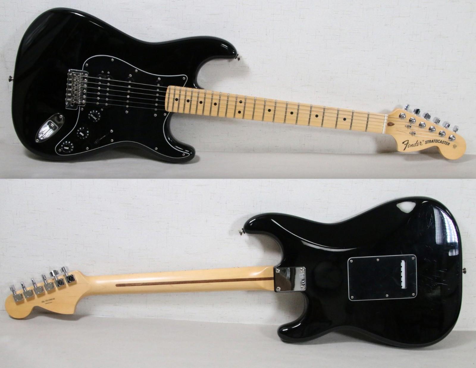 2015 Fender American Special Stratocaster HSS Black Maple 6 String Guitar USA