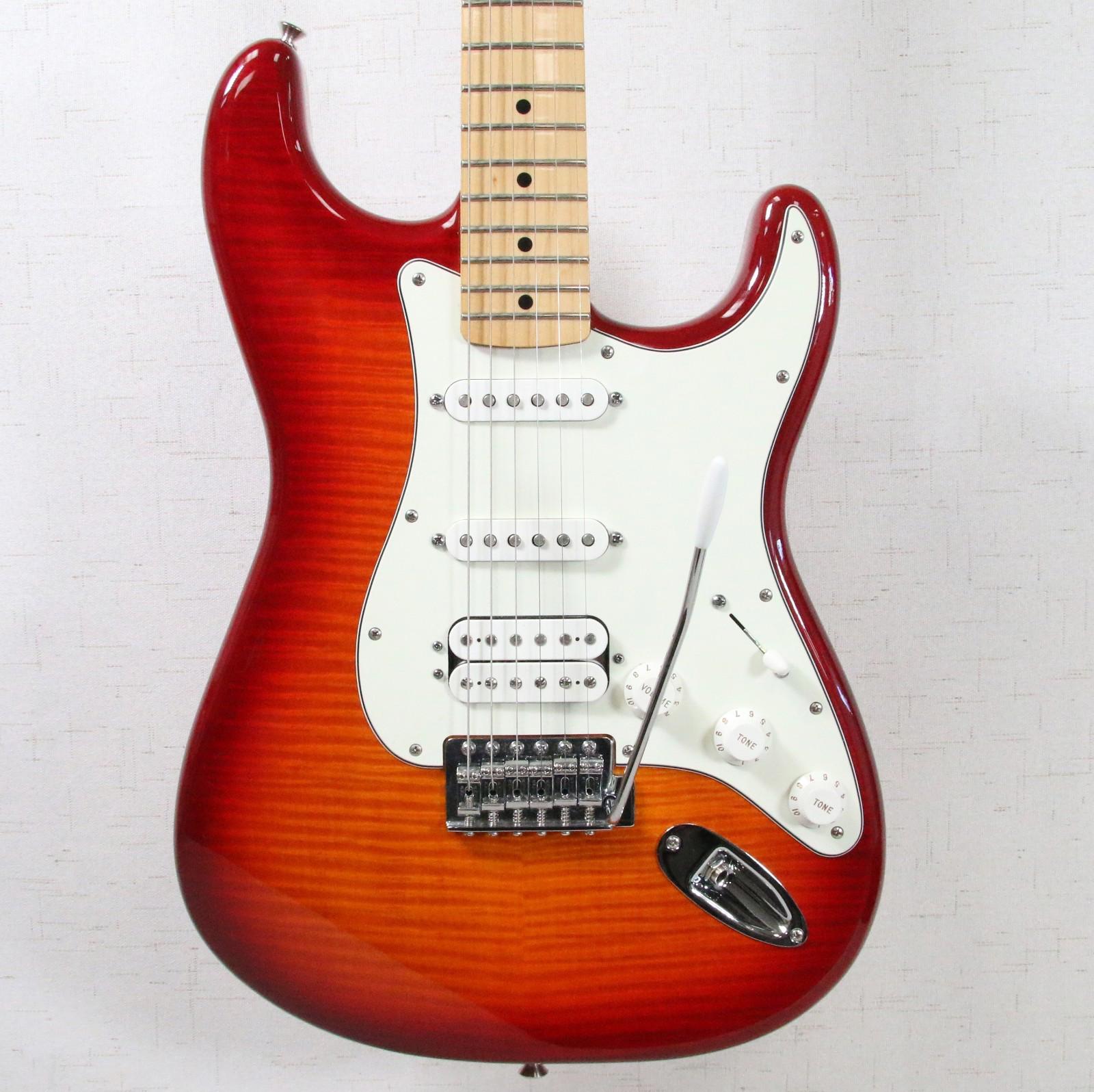 Fender Standard Stratocaster 2013 HSS Plus Top Aged Cherry Burst Electric Guitar