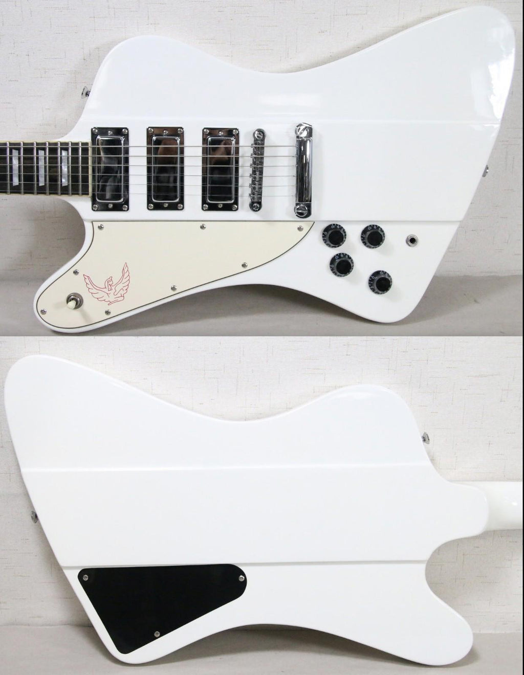 LEFT HANDED Dillion Phoenix DFB-603 Electric Guitar White w/ OG Soft Case MINT!