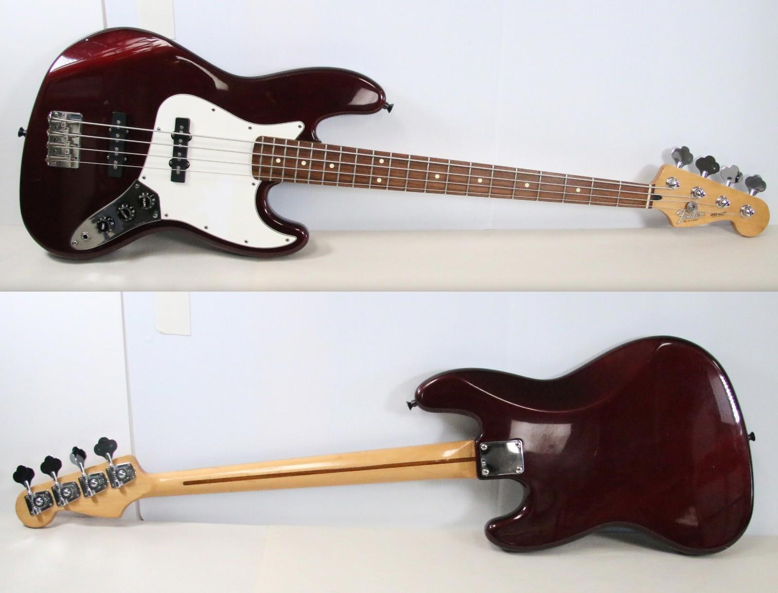 Fender Standard Jazz Bass MIM 1998-2008 4-String Bass Guitar Midnight Wine