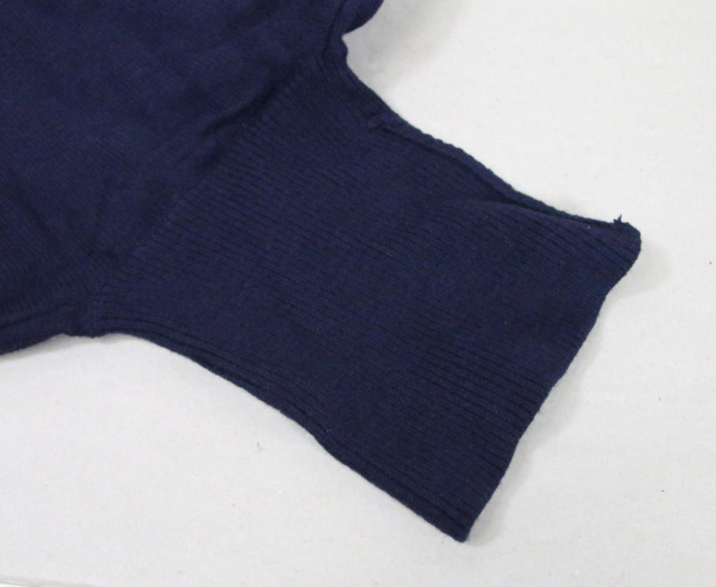 NWT Men's Salvatore Ferragamo Wool Ribbed Knit Turtleneck Sweater L (Deep Ocean)