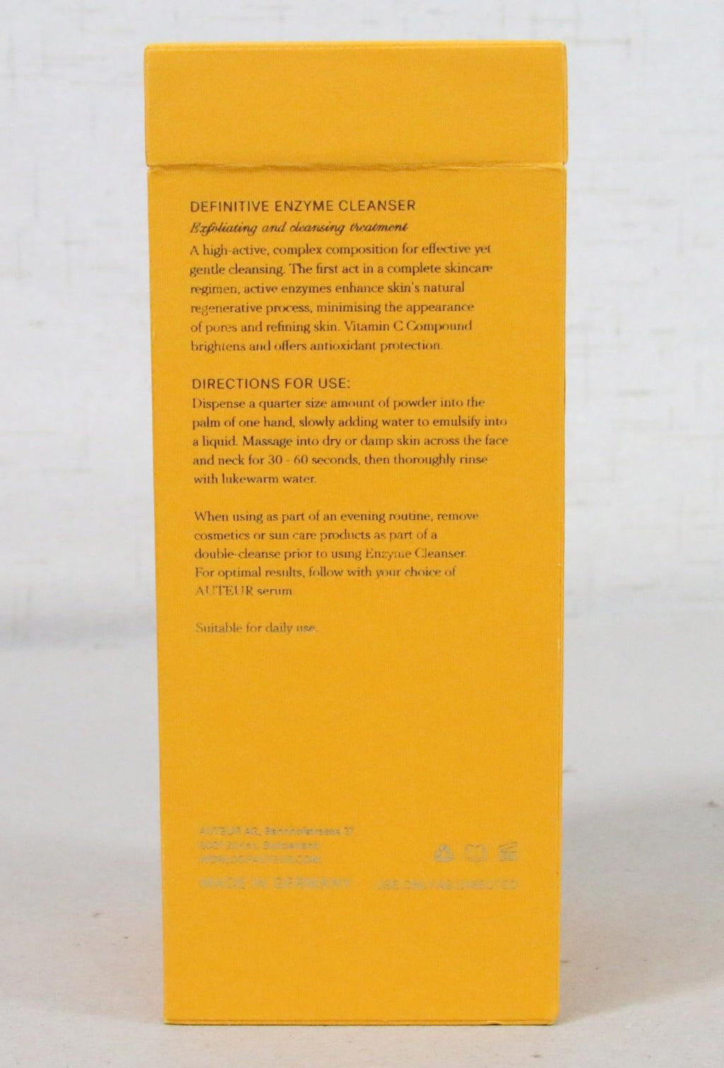 AUTEUR Definitive Enzyme Cleanser 1.76 oz New Open Box - Free Shipping!