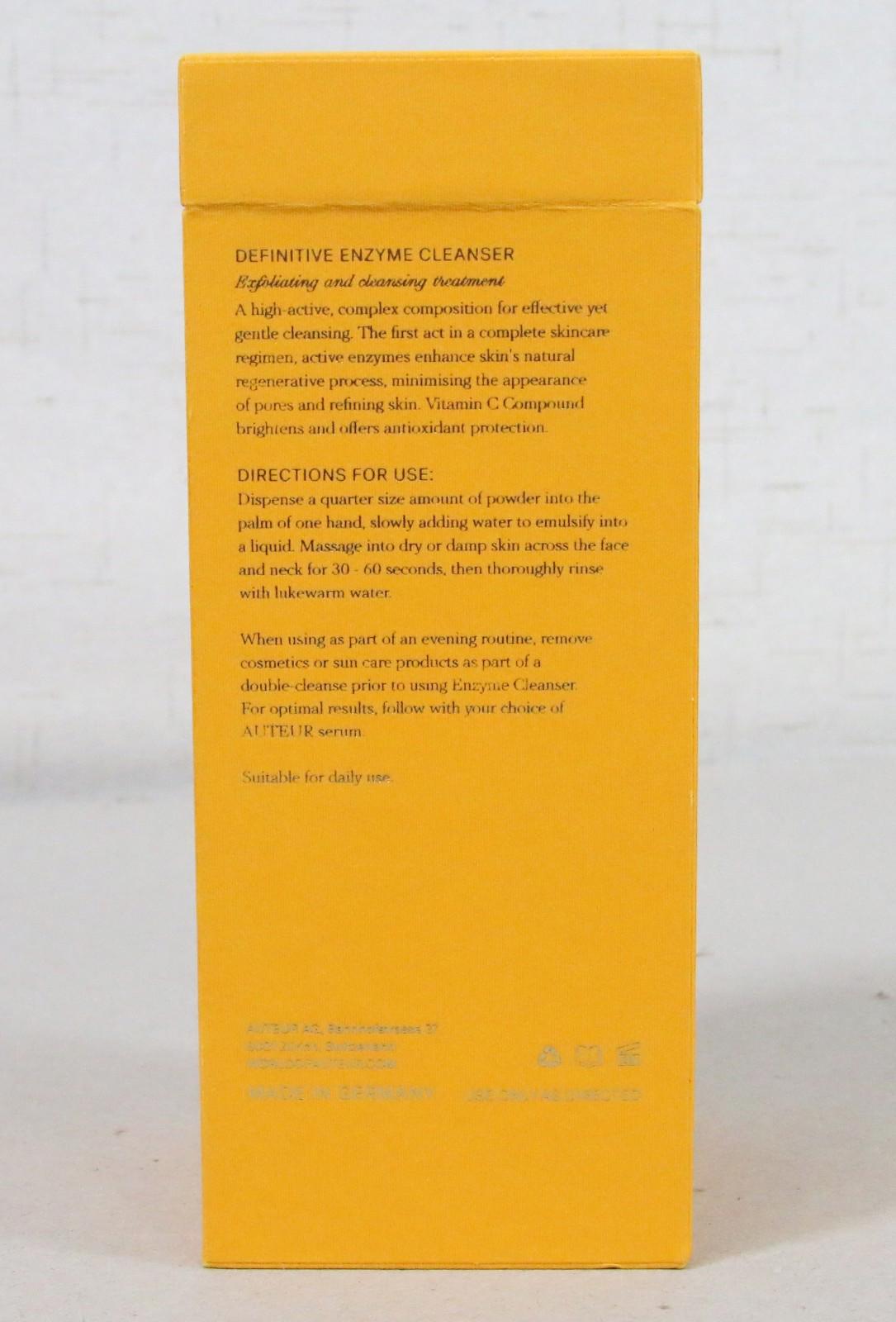 AUTEUR Definitive Enzyme Cleanser 1.76 oz New Open Box - Free Shipping!