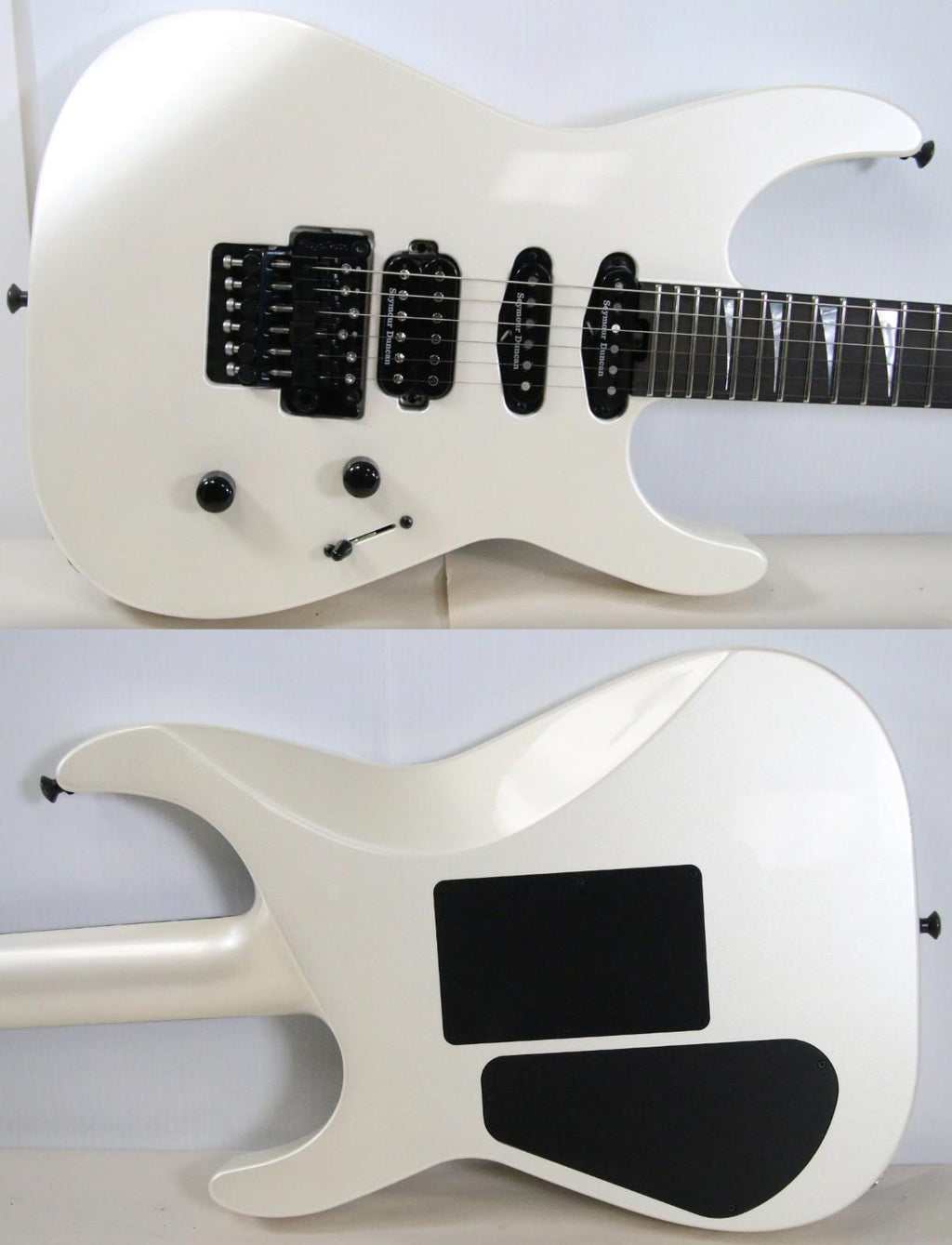2023 Jackson American Series Soloist SL3 Platinum Pearl Ebony Electric Guitar