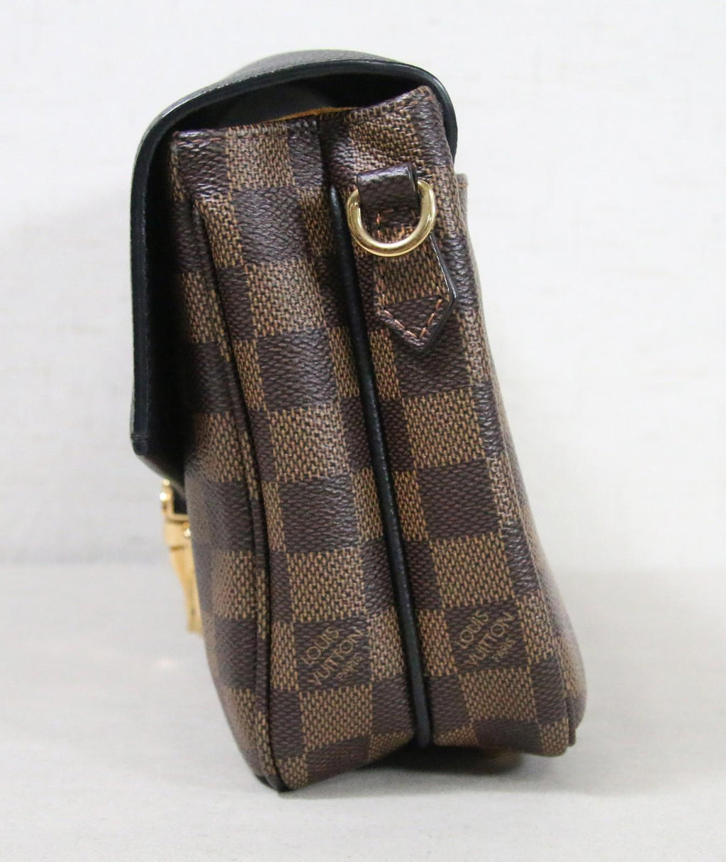 Louis Vuitton Clapton Damier Ebene Canvas Shoulder Bag Black Noir - Nice!