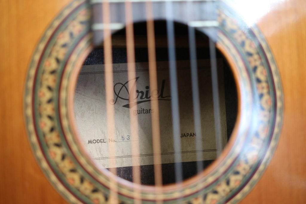 Rare  Vintage Classical Ariel (Aria) Acoustic Guitar Model 53 Laminate Wood MIJ