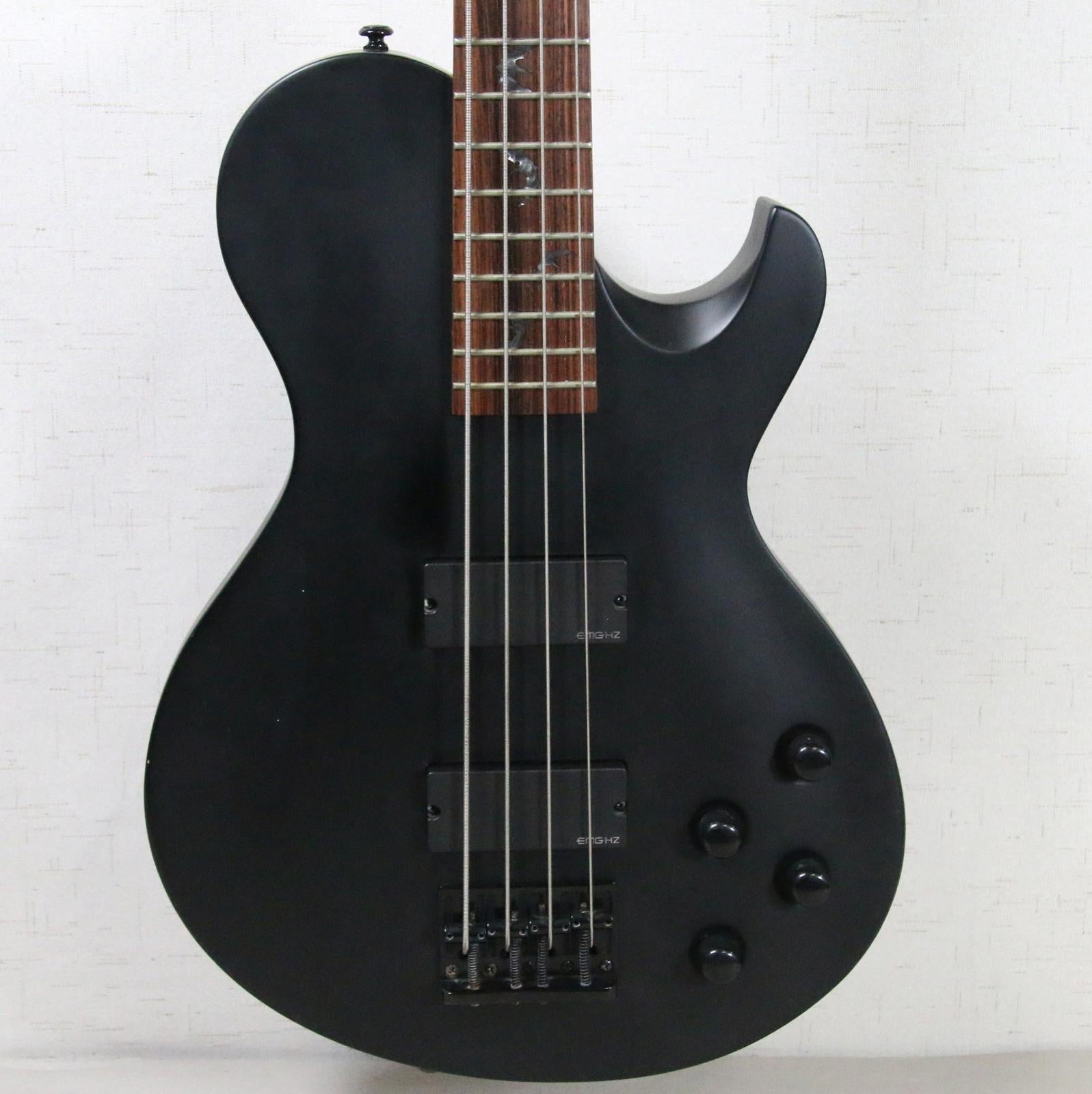 2010 Schecter Diamond Series Damien Solo-4 Satin Black Bat Inlays Electric Bass