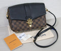 Louis Vuitton Clapton Damier Ebene Canvas Shoulder Bag Black Noir - Nice!
