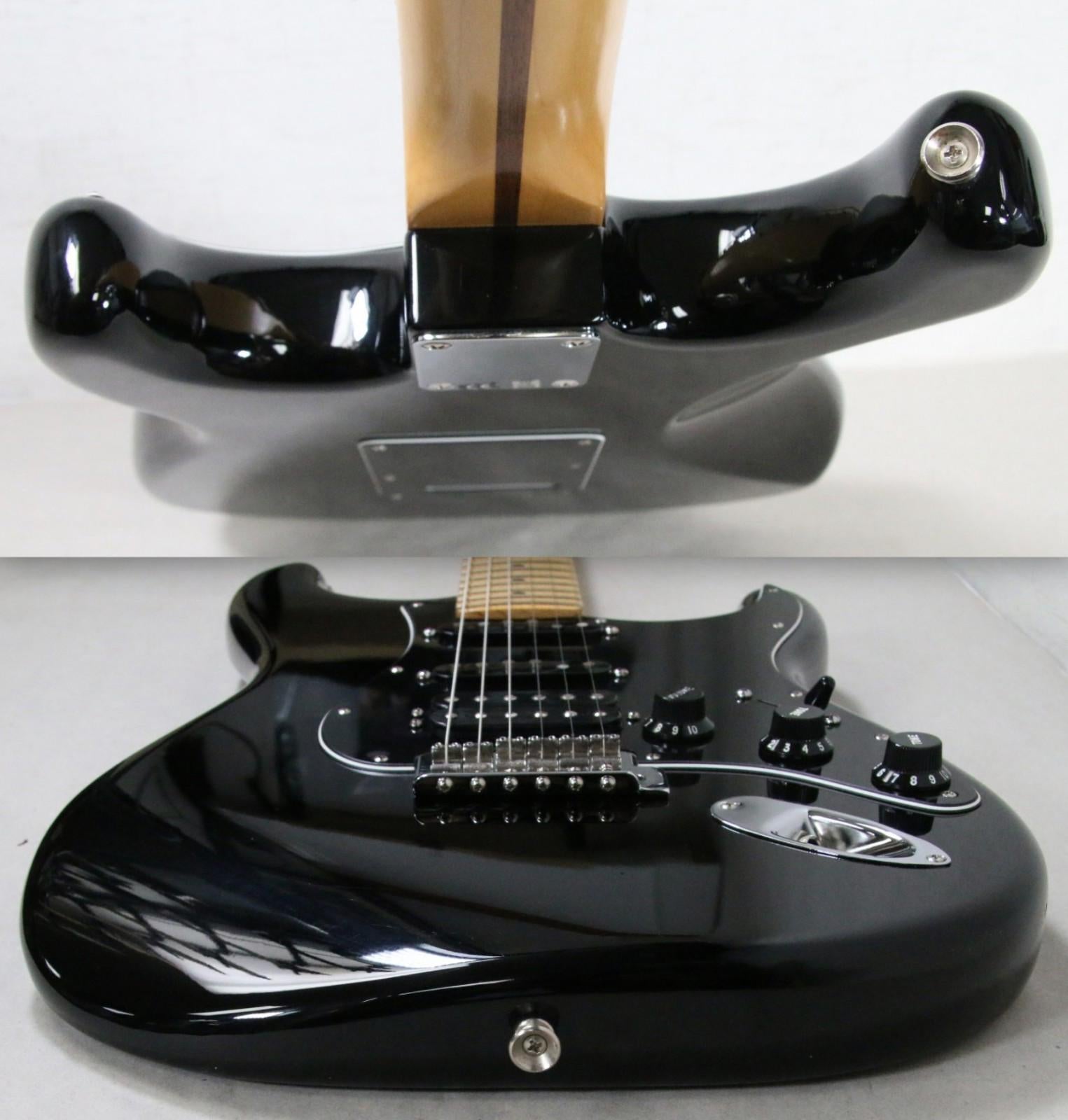 2015 Fender American Special Stratocaster HSS Black Maple 6 String Guitar USA